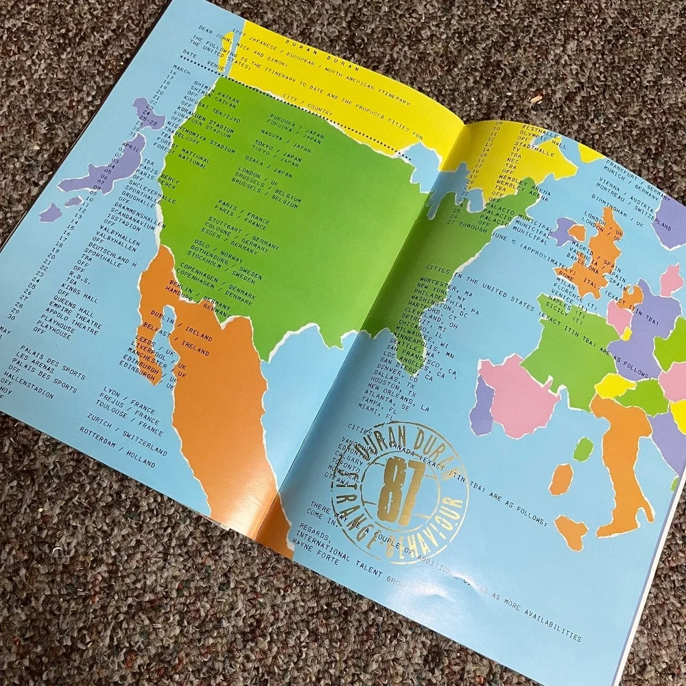 Vintage Duran Duran 1987 "Strange Behaviour Tour" Concert Book - Picture 6 of 11